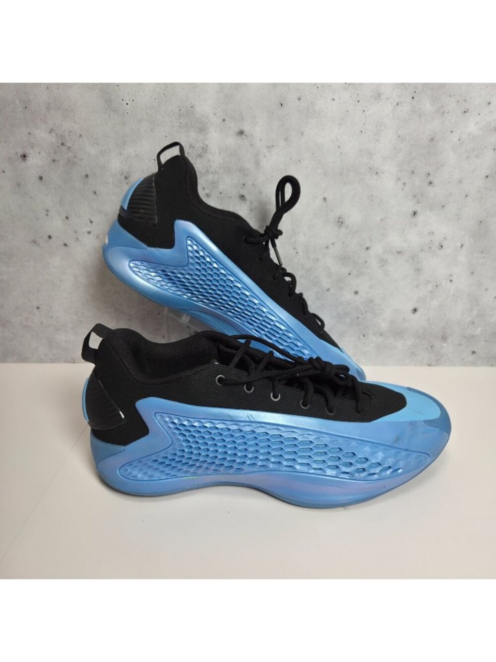 Adidas A.E. 1 Low Mens Basketball Shoes Size 12 Black & Blue JQ6139